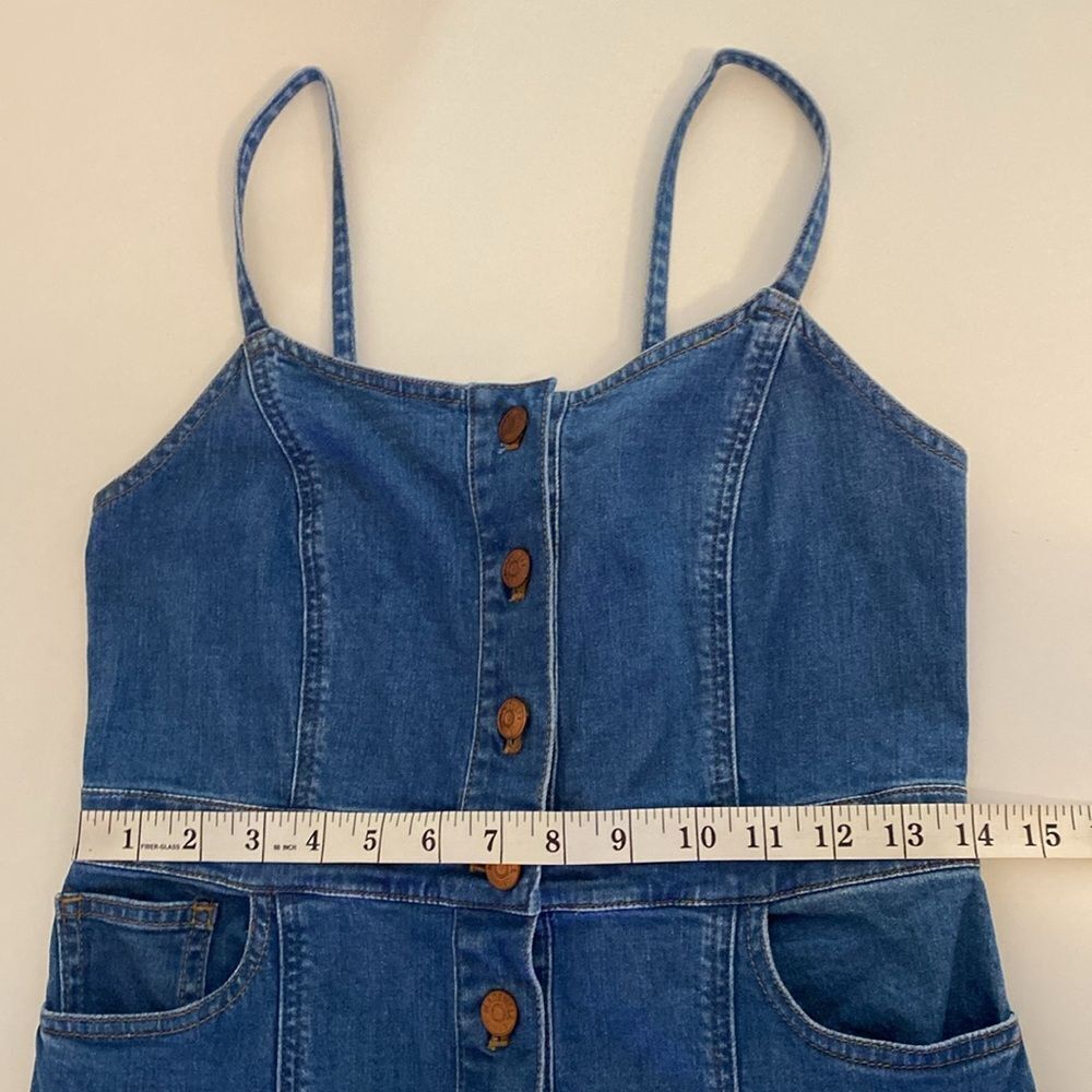 Madewell Denim Bayview Tiered Midi Dress Size 2 - Picture 11 of 16